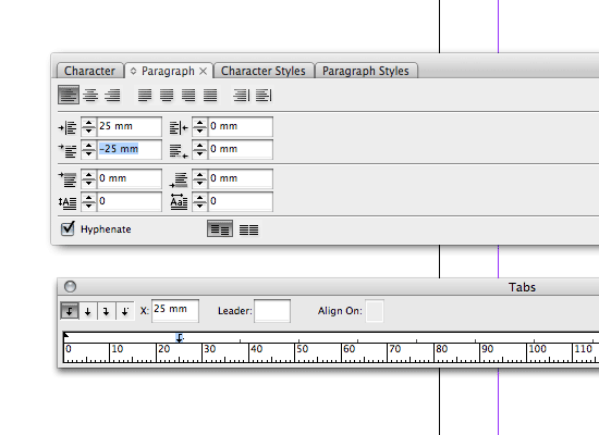 Tabbing